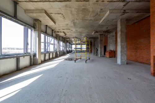 На площадке НИИ МИКРОПРИБОРОВ закончены монолитные работы и монтаж ограждающих конструкций.